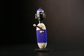 African Beaded Namji Doll Handmade Colorful Ethnic Art ...