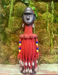 African Party Doll-Beaded Red Shell Small Doll – GracieJamesCo