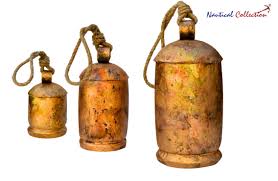 Rustic Iron Cow Bell Set: Handmade Distressed Metal ...