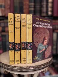 Vintage Nancy Drew Set of 4 Library Vintage Books Carolyn Keene Rare Collectible Decorative Bookshelf Decor Authentic Instant Library - Etsy