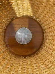 Nantucket Style Handmade Maryland Quarter Basket by Thelvia Gaulden 5” Round #2 | eBay