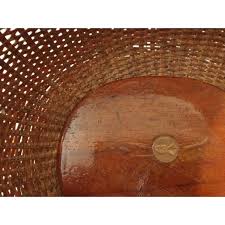1993 Nantucket Basket with Inlaid Penny, Dated | Chairish