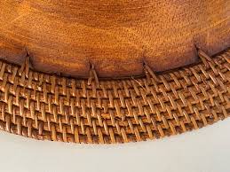 Large Decorative Scandinavian Wood Plate Old Patina Circa 1960 For Sale at 1stDibs | decorative wooden plates, antique wooden plates