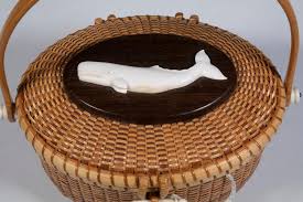 Lot - NANTUCKET BASKET PURSE BY PETER B. JAMES