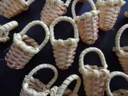 25-30mm Handmade Easter Basket, Reed Cane/rattan Woven ...