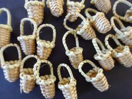 20-30mm Handmade Easter Basket, Reed Cane/Rattan Woven ...