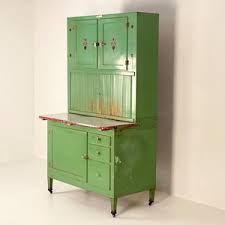 HOLD - Antique Green Hoosier Cabinet, Circa 1920s ...