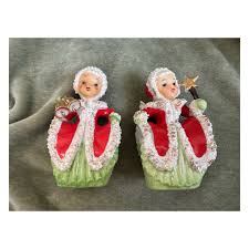 Vintage Napco Christmas Angel Bells: MCM Holiday Decor, Set ...