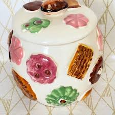 Vintage 1950 Cookies All Over Cookie Jar Ceramics Japan ...