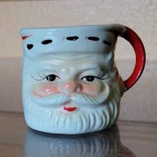 Vintage Napco Christmas Ermine Santa Mug - Etsy