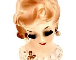 Vintage Lady Head Vase by Napon Ware #C5937 / 1950's Collectible Napon Lady Head Vase W/original "pearl" Earrings by Naponware - Etsy