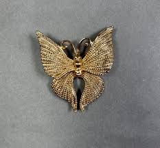Vintage NAPIER Signed GOLDEN BUTTERFLY Brooch - Etsy