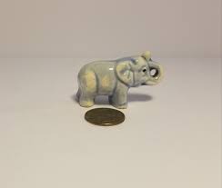 Vintage Very Small Blue Elephant - Etsy