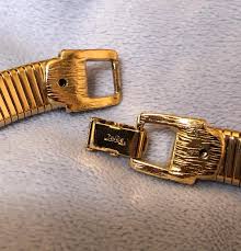 Vintage Crown Trifari Omega Necklace W/large Faceted Opaque ...