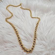 Vintage Napier Gold Tone- Beaded- Graduated Necklace - 24 ...