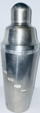 NAPIER 1930'S "Tells You How" Recipe Silver-Plated Cocktail ...