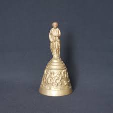 Vintage Napolean Brass Cast Bell Heavy with Arms of Men Around Bell | eBay