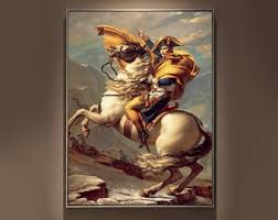 Napoleon Bonaparte Crossing the Alps, Oil Painting ...