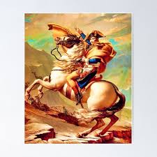 Napoleon Crossing The Alps Jacques-Louis David" Poster for ...