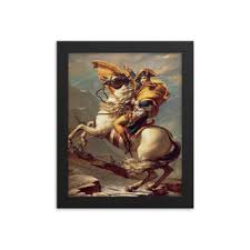 Framed Poster - Napoleon Crossing the Alps by Jacques ...