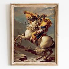 Napoleon Crossing The Alps Wall Art Poster Print | eBay
