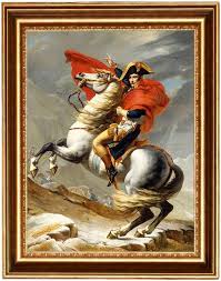 Napoleon Crossing the Alps by Jacques-Louis David Oil ...