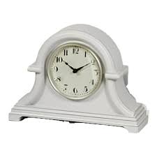 PresenTime & Co Vintage Napoleon Mantel Clock, 13x10 inch, Quartz, Gray Cream - Walmart.com