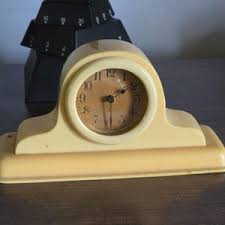 Yellow Mantle Clock - Etsy