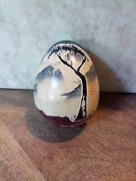 Soap Stone Giraffe & Tree Carved Egg Made In Tabaka Kenya | eBay