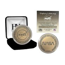NASA Johnson Space Center Antiqued Bronze Coin – SpaceTrader ...