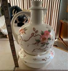 Vtg Japan Nasco Springtime Tea Pot & Warmer 1940's Water ...