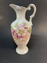 Beautiful Porcelain Floral Handpainted, Pitcher/Vase Arnart ...