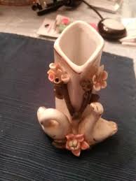 Small Bud ceramic Swan Vase 3.5L x3W good condition mint ...