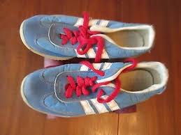 Vintage 60s Three Stripes Tennis Shoes Roller Skates Size 4 ...