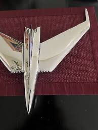 1955-1957 GMC Truck Jet Rocket Hood Ornament | 2333755 | Genuine OEM | Chrome | Bolt-On ORIGINAL | Front