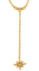 Linda Hoj Jewelry | 22K Gold Diamond Star Necklace | Ethos ...
