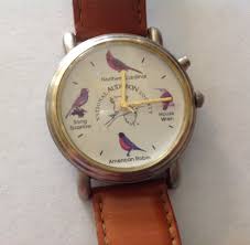 Vintage National Audubon Society Singing Bird Watch in ...