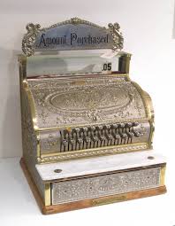 Lot - BRASS CASH REGISTER, The National Cash Register Co