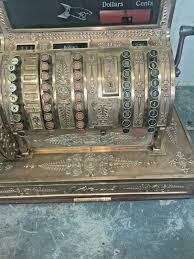 NATIONAL CASH REGISTER , BRASS , MODEL 452 , 665186 ...