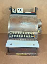 Antique National Cash Register 727 Metal and Wood Vintage | eBay