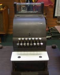 Antique National Cash Register Dayton Ohio Model 711.