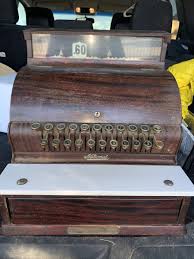 Antique National Cash Register Nice Model 711 Wood Grain ...