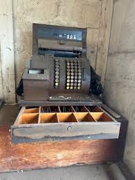 Antique National Cash Register Metal and Wood Vintage | eBay