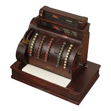 Vintage National Hand-Crank Cash Register | Chairish