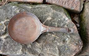 Antique Stamped Steel Camp Skillet Cowboy Camping Patent ...