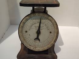 Antique 1912 1913 National Family Scale 24 Pound Black Some ...