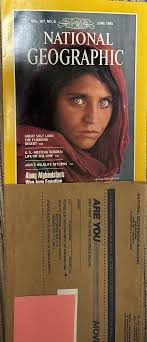 National Geographic Afghan Girl Blue Eyes Rare June 1985 ...