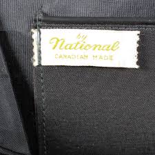 Vintage Late 1950s–60s National Black Fabric Handbag ...
