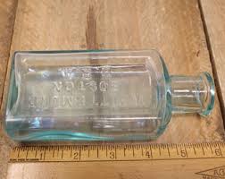 Antique Whittemore - Boston - U.S.A. - Aqua Glass Bottle ...