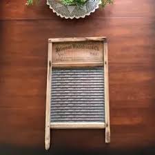 Antique | Accents | Antique Primitive Washboard Wood Textured Ribbed Glass | Poshmark